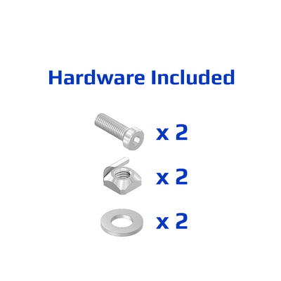 40-160-1SS MODULAR SOLUTIONS GUSSET BRACKET 18.5MM X 45MM WITH STAINLESS STEEL HARDWARE REINFORCEMENT ANGLE